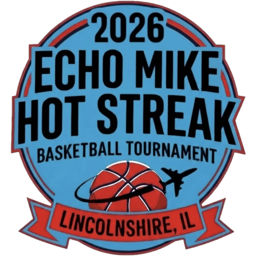 Echo Mike Hot Streak Basketball Tournament Logo 2026